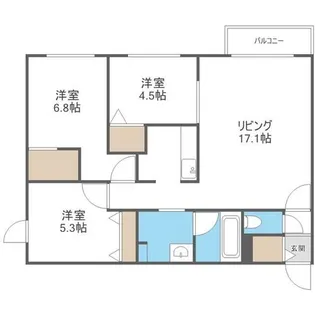 NORTH SEA ROAD【2階】の間取り