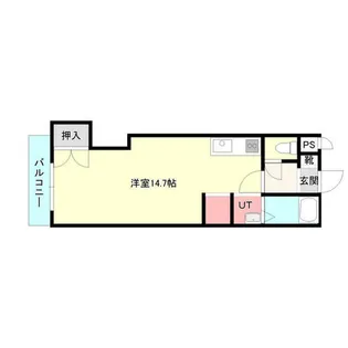 クレール・フランセ・エストゥ【206号室】の間取り