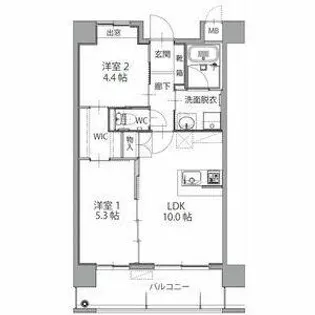 ヒルクレスト小倉高峰グランデ【8階】の間取り