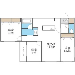 NORTH SEA ROAD【3階】の間取り