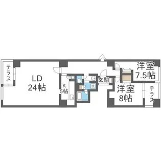 エルミタージュユリ【4階】の間取り