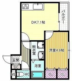 ステラウッド惣社Ⅰ【2階】の間取り