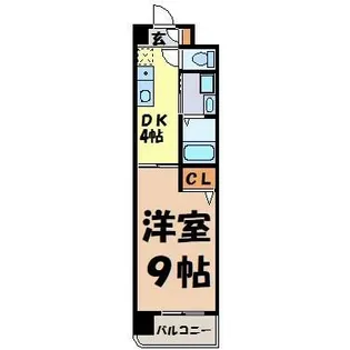 エクセルシオール栄【4階】の間取り