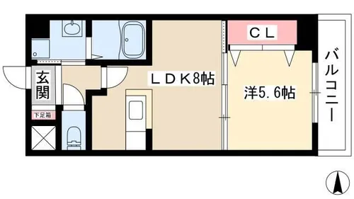 アイン橘【902号室】の間取り