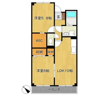 コートピア C棟【2階】の間取り