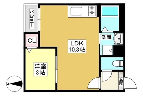 JACK ASHINOYA Ⅰ【1階】の間取り