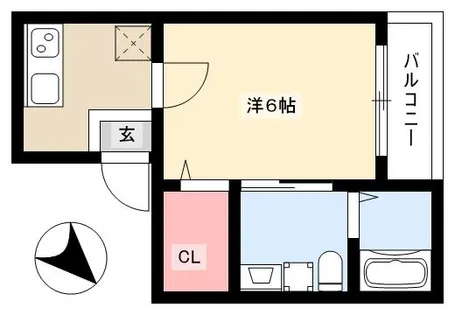AーFLAT【1階】の間取り