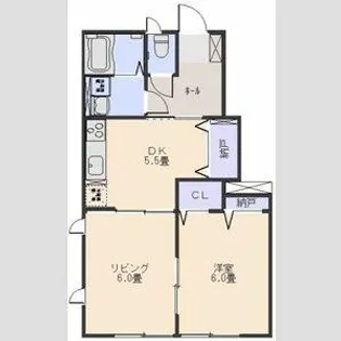 グレーシア中郷B【102号室】の間取り