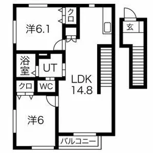 フォレスト大和【201号室】の間取り