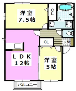 ボヌール【2階】の間取り