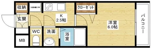 スプランディッド新大阪WEST【10階】の間取り