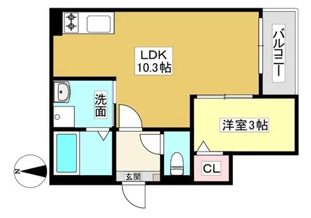 Jack ashinoyaⅠ【1階】の間取り