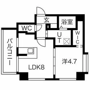 ビュークレスト天神【402号室】の間取り