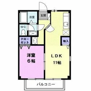 ガーデンパークB【2階】の間取り