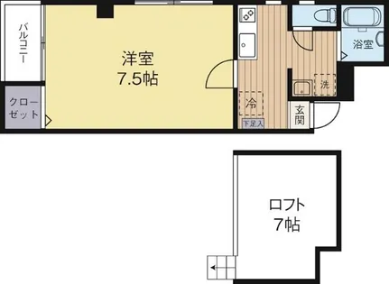 イルグラッツィア薬院3【2階】の間取り