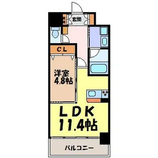 GK fan レジデンス【4階】の間取り
