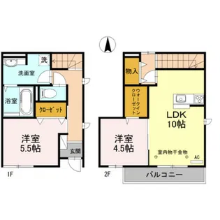 アムール千昌【1階】の間取り