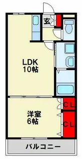 ローズフェアリー【4階】の間取り