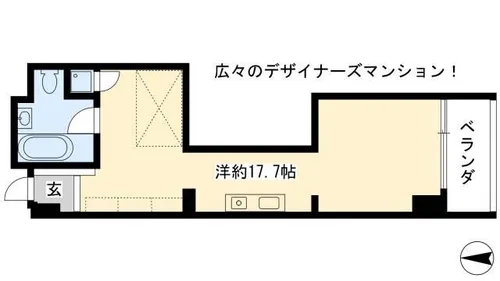 FLATS GAZERY【503号室】の間取り