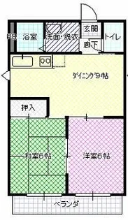 サンシャインⅡ【201号室】の間取り