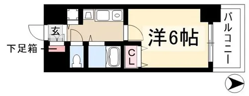 プレサンス名古屋STATIONザ・シティ【0203号室】の間取り