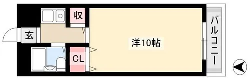 ジョイフル宝ヶ丘【206号室】の間取り
