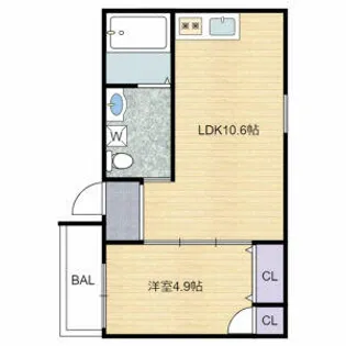 FmaisonLOREII番館【203M号室】の間取り