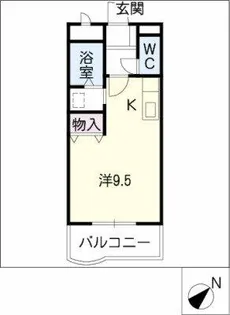 ミレニアムK【2階】の間取り