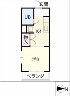 サンパレス塩釜口【3階】の間取り