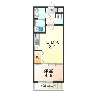 フジパレス堺大浜Ⅲ番館【2階】の間取り