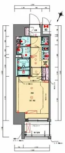 プレサンス京町堀【9階】の間取り