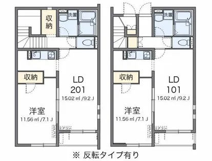 クレイノプレジオB【1階】の間取り