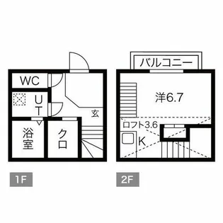 アーバングレイスⅡ【206号室】の間取り