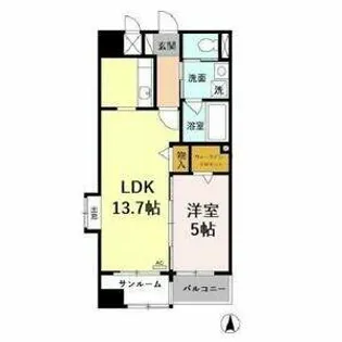 あいさきがけ【0505号室】の間取り