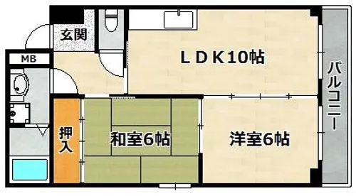 MARE【303号室】の間取り