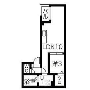 ヴィラ前之輪【1階】の間取り