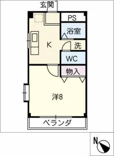 エクセル二村台【1階】の間取り