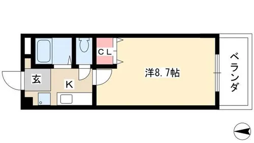 春里壱番館【2階】の間取り