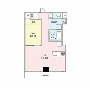 SLR吹上【204号室】の間取り