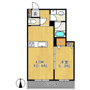 パリブレスト共和【302号室】の間取り