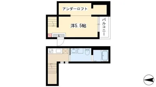 Tross港栄【105号室】の間取り
