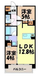 グランパセオ丸の内【9階】の間取り