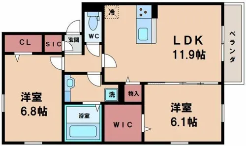 セジュールSO【1階】の間取り