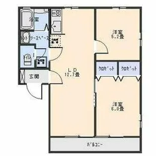 I・Yヒルズ【2階】の間取り