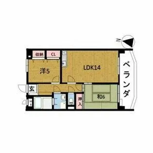 ファミール共栄【1階】の間取り