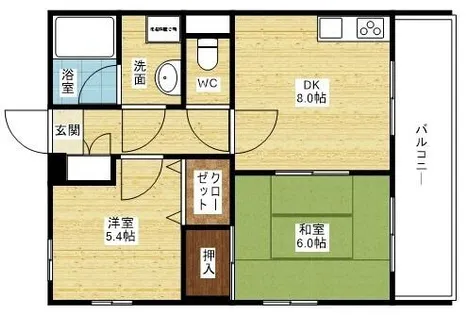 サンパティーク【1階】の間取り