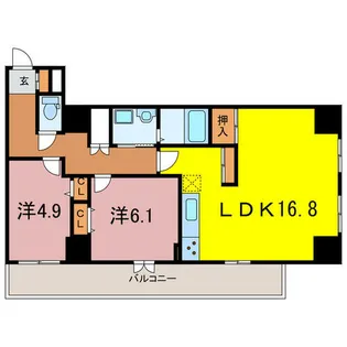 Casa VERDE【11階】の間取り