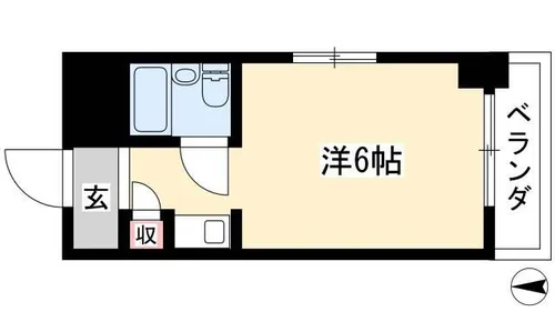 ドール神宮西【201号室】の間取り