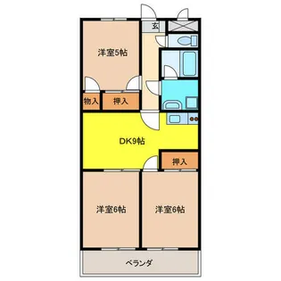 Tステージミカーレ【1階】の間取り