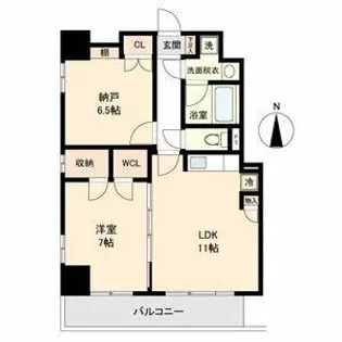 ランドハウス泉【203号室】の間取り